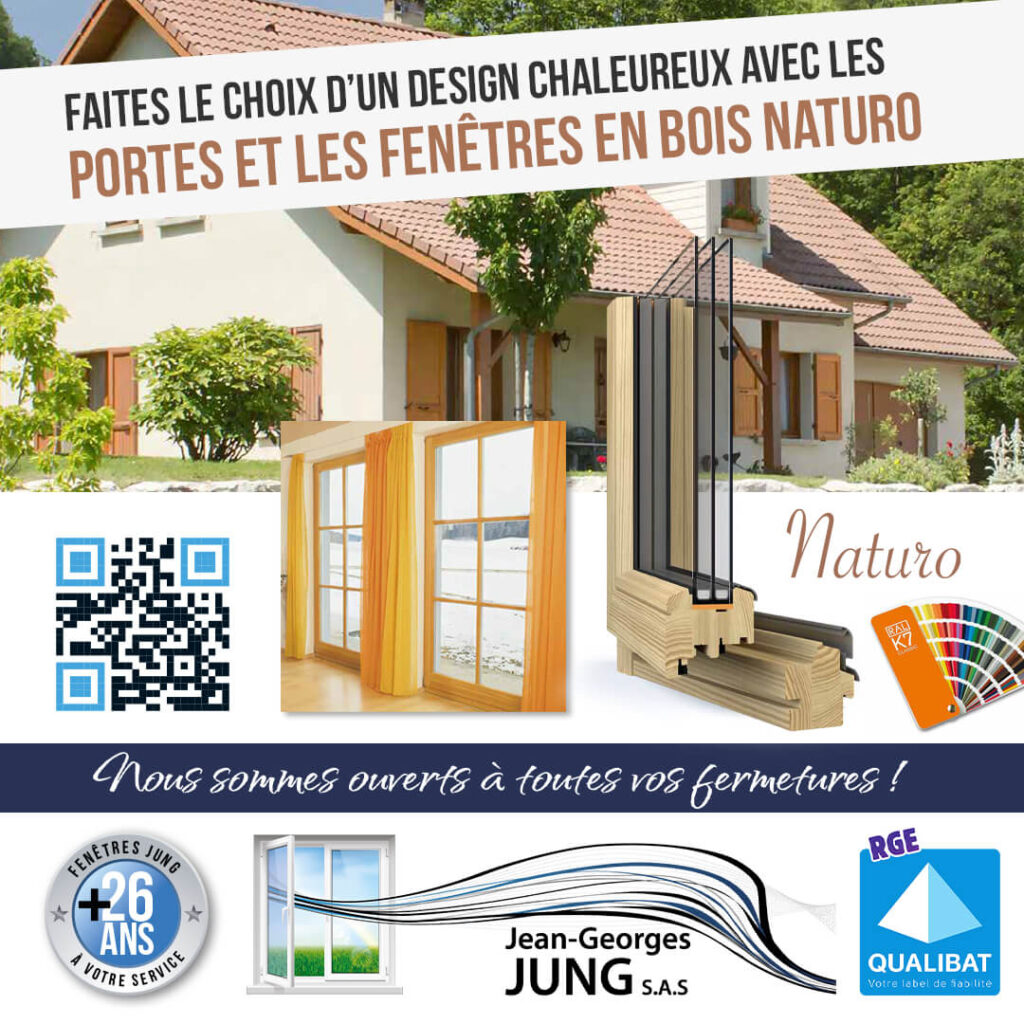 Portes et fenêtres en bois Naturo