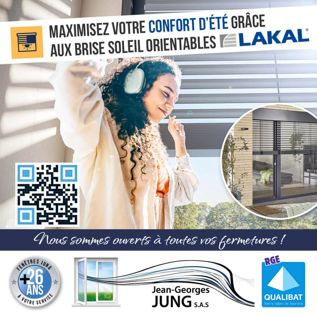 Maximisez votre confort d’été grâce aux brise soleil orientables LAKAL